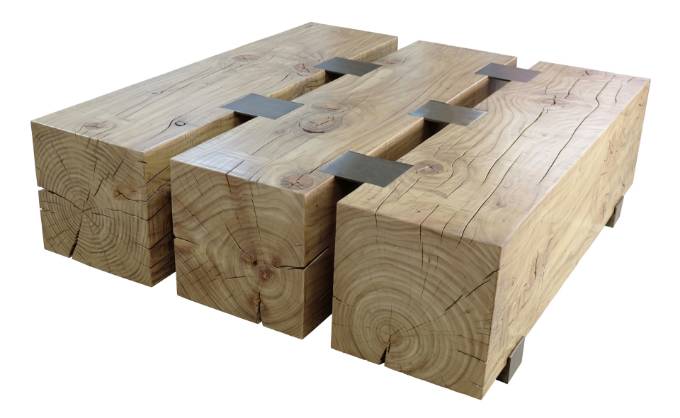 Picture of THREE TIMBER TABLE