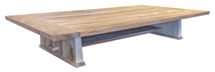 Picture of TEAK PYLON COCKTAIL TABLE