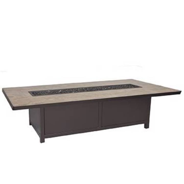 Picture of 42" X 72" OCCASIONAL HEIGHT ELBA ALUMINUM FIRE PIT