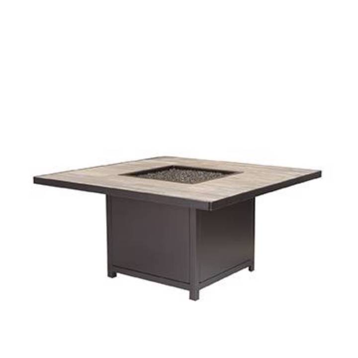 Picture of 42`` SQ. CHAT HEIGHT ELBA ALUMINUM FIRE PIT