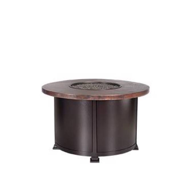 Picture of 36" RD. CHAT HEIGHT HAMMERED COPPER FIRE PIT