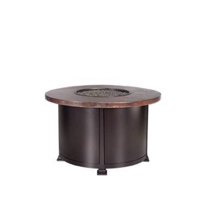 Picture of 36" RD. CHAT HEIGHT HAMMERED COPPER FIRE PIT