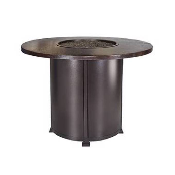 Picture of 54" RD. COUNTER HEIGHT HAMMERED COPPER FIRE PIT