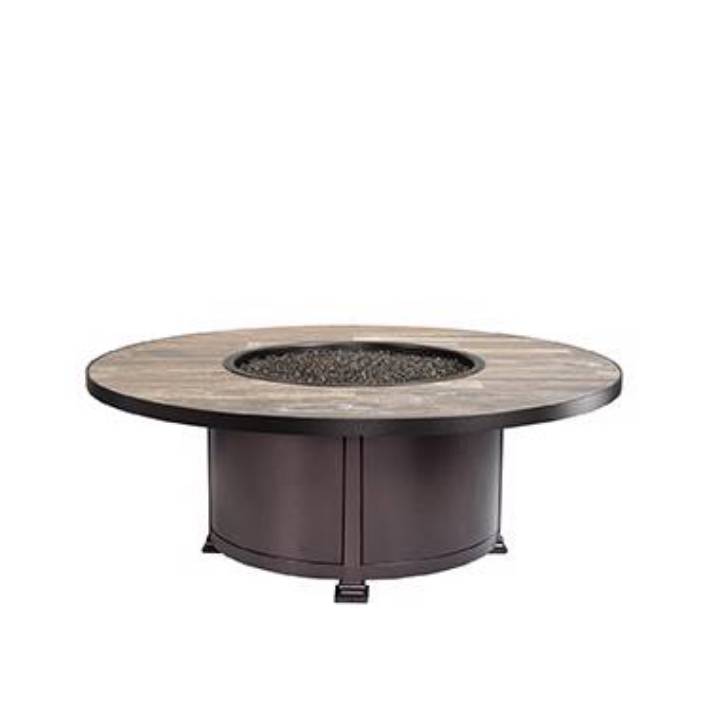 Picture of 54" RD. OCCASIONAL HEIGHT SANTORINI ALUMINUM FIRE PIT