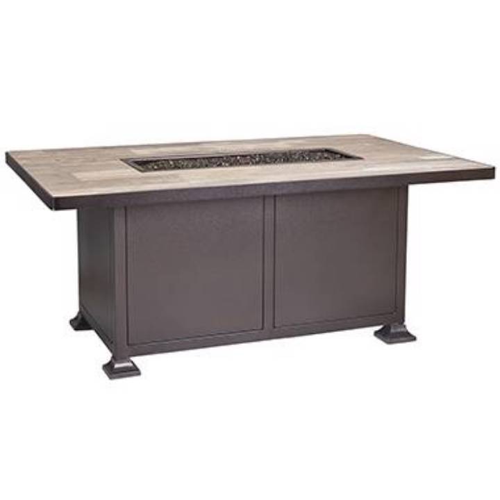 Picture of 36" X 58" CHAT HEIGHT VULSINI ALUMINUM FIRE PIT