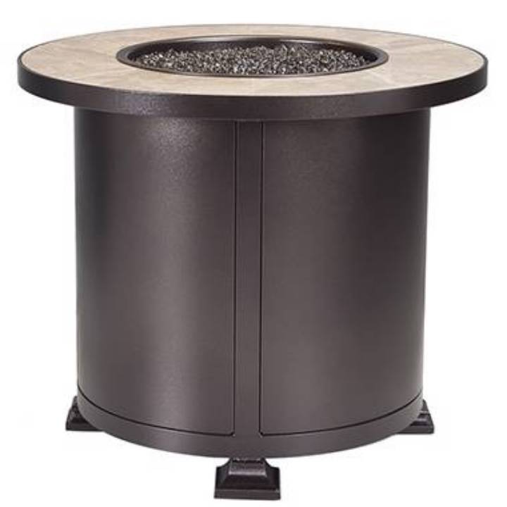 Picture of 30" RD. CHAT HEIGHT VULSINI ALUMINUM FIRE PIT