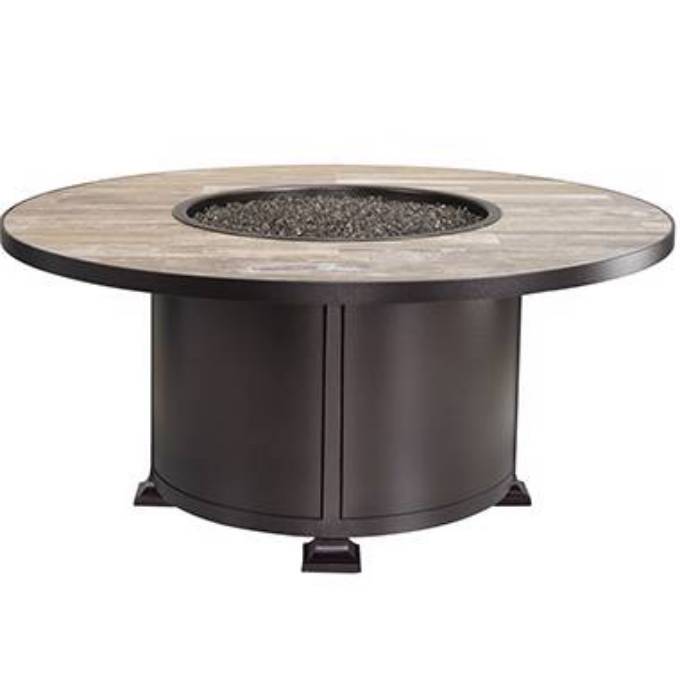 Picture of 54" RD. CHAT HEIGHT VULSINI ALUMINUM FIRE PIT