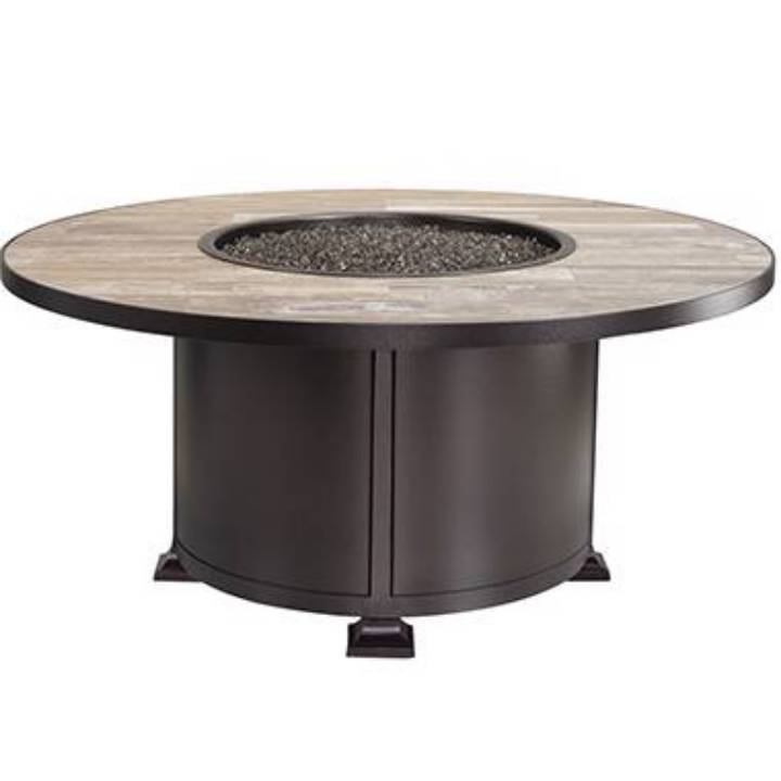 Picture of 54" RD. CHAT HEIGHT VULSINI ALUMINUM FIRE PIT