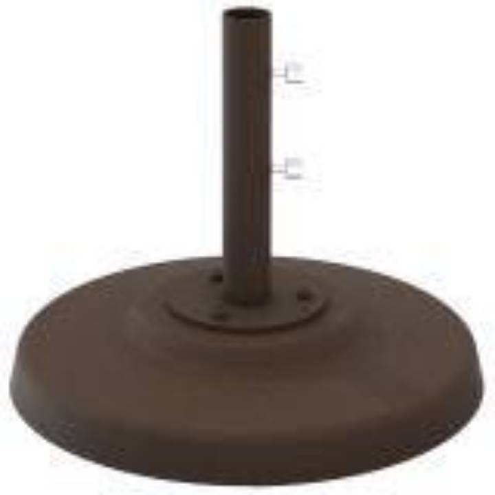 Picture of CEMENT FILLED ALUMINUM BASE, 24" ROUND, 1.5" POLE, FREE STANDING
