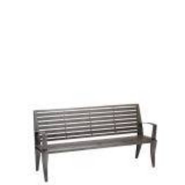 Picture of DISTRICT 6' BENCH WITH BACK AND ARMS, SLAT