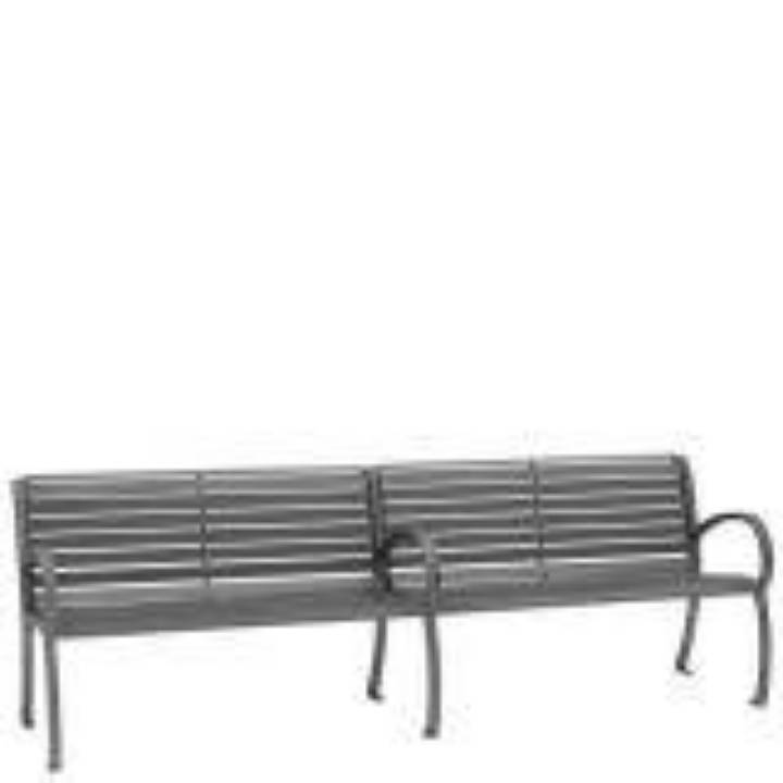 Picture of DISTRICT 8' BENCH WITH BACK AND ARMS, SLAT