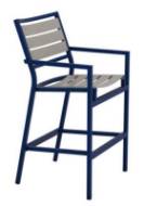 Picture of CABANA CLUB ALUMINUM SLAT BAR STOOL