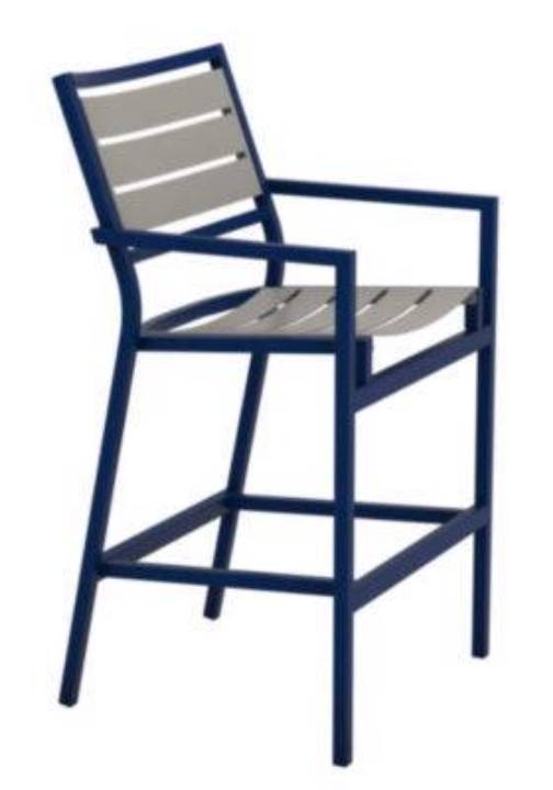 Picture of CABANA CLUB ALUMINUM SLAT BAR STOOL