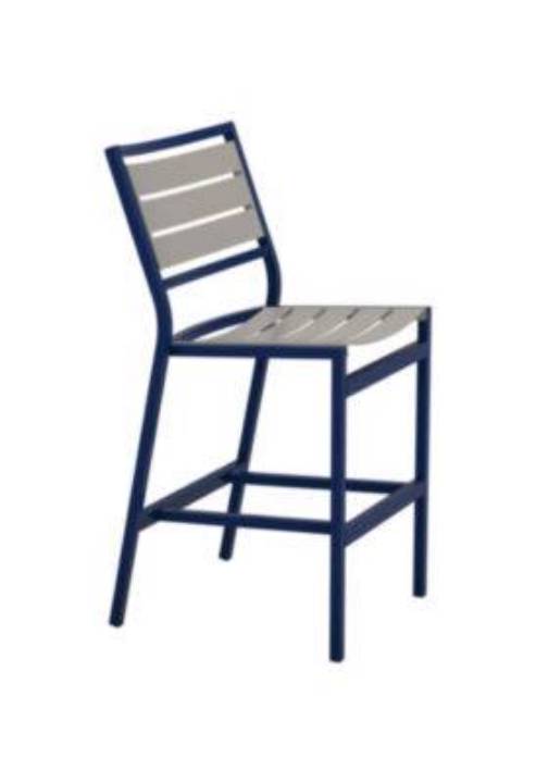 Picture of CABANA CLUB ARMLESS ALUMINUM SLAT BAR STOOL
