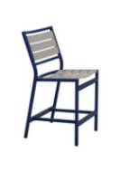 Picture of CABANA CLUB ARMLESS ALUMINUM SLAT COUNTER HEIGHT STOOL