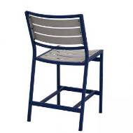 Picture of CABANA CLUB ARMLESS ALUMINUM SLAT COUNTER HEIGHT STOOL