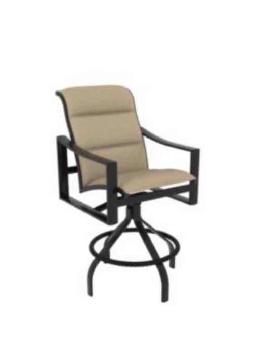 Picture of KENZO PADDED SLING SWIVEL BAR STOOL