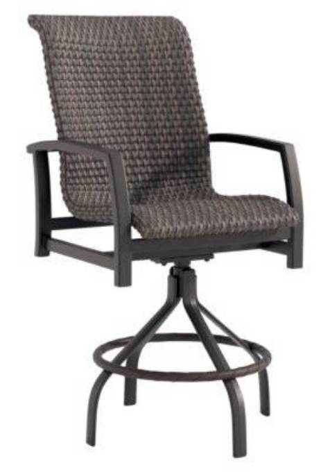 Picture of MUIRLANDS WOVEN BUCKET SWIVEL BAR STOOL