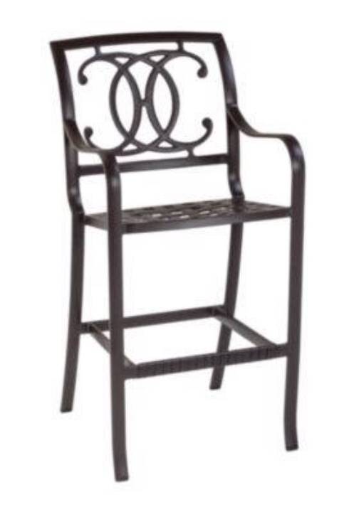 Picture of PALLADIAN CAST BAR STOOL - DOUBLE-C BACK