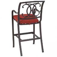 Picture of PALLADIAN CAST BAR STOOL WITH SEAT PAD - DOUBLE-C BACK