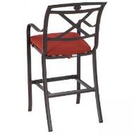 Picture of PALLADIAN CAST BAR STOOL WITH SEAT PAD - X-BACK