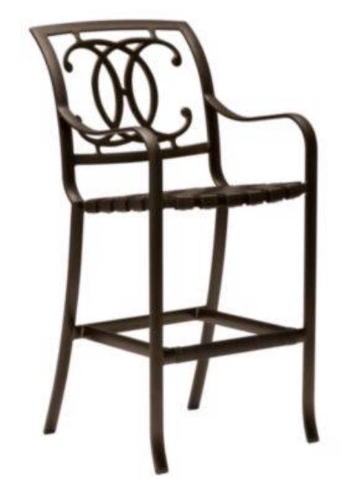 Picture of PALLADIAN STRAP BAR STOOL - DOUBLE-C BACK