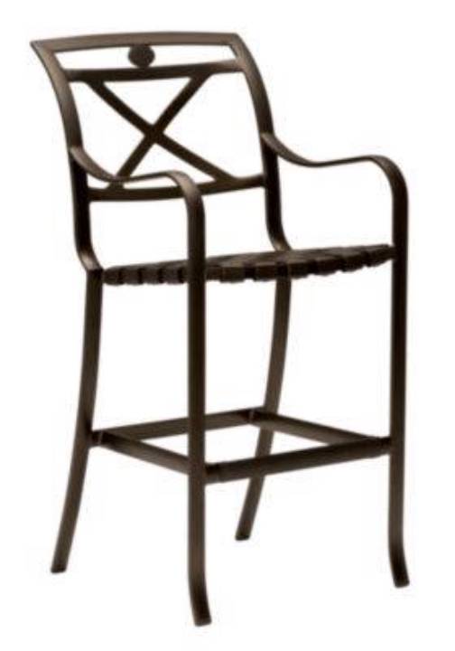 Picture of PALLADIAN STRAP BAR STOOL - X- BACK