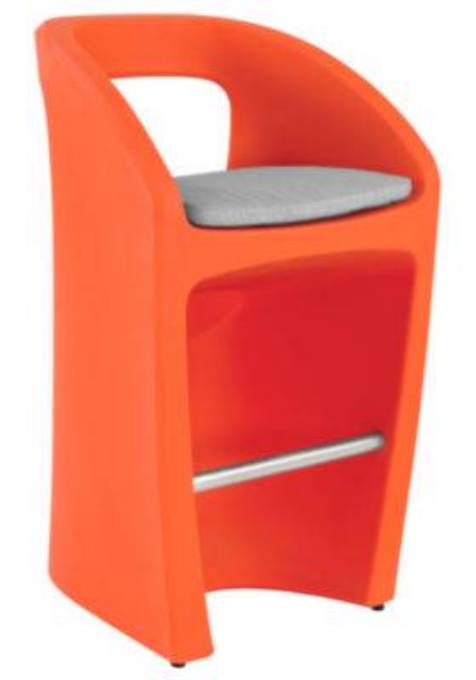 Picture of RADIUS BAR STOOL WITH SEAT PAD