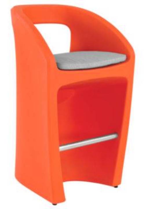 Picture of RADIUS BAR STOOL WITH SEAT PAD