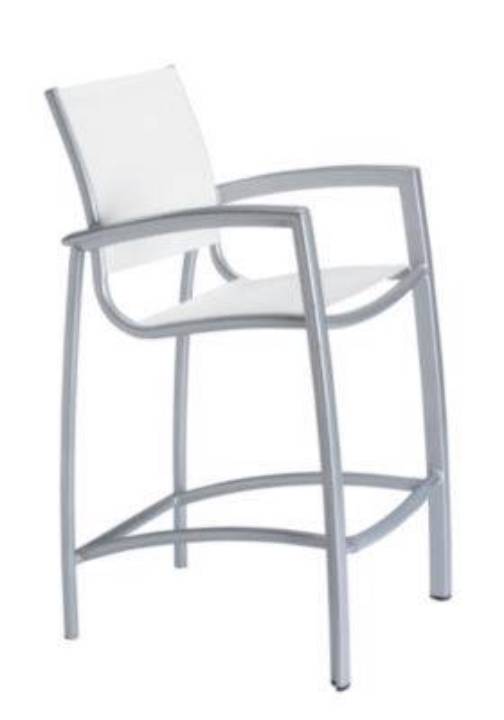 Picture of SOUTH BEACH RELAXED SLING STATIONARY BAR STOOL
