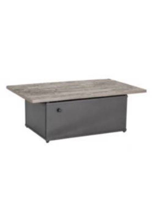 Picture of WOODPLANK 50" X 30" RECTANGLE, 18" HT, MATCH LIT FIRE PIT