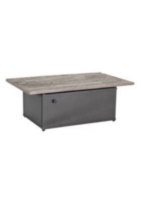 Picture of WOODPLANK 50" X 30" RECTANGLE, 24" HT, MATCH LIT FIRE PIT