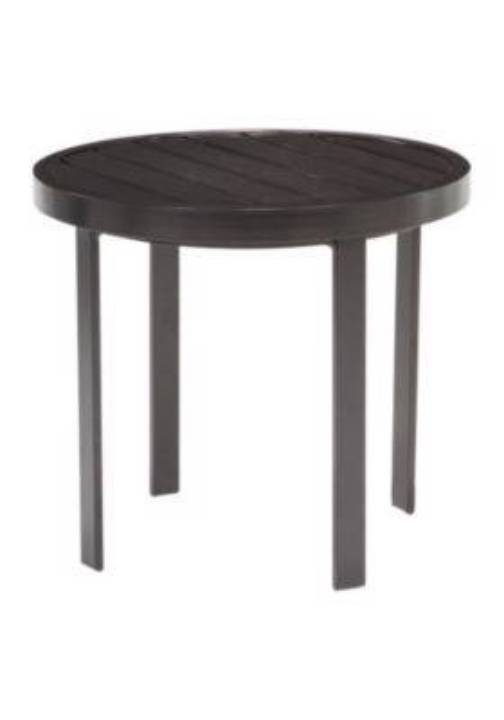 Picture of ALUMINUM SLAT 24" ROUND END TABLE