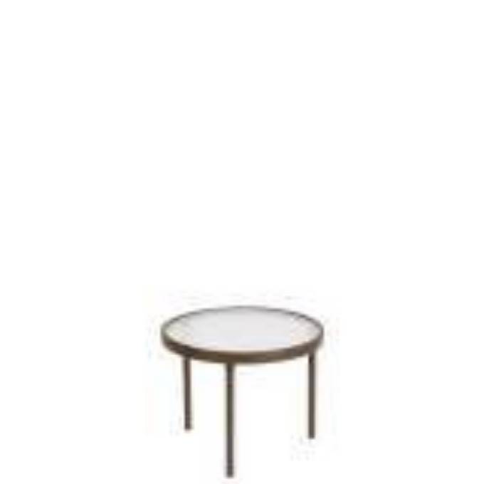 Picture of OBSCURE GLASS 20" ROUND TEA TABLE