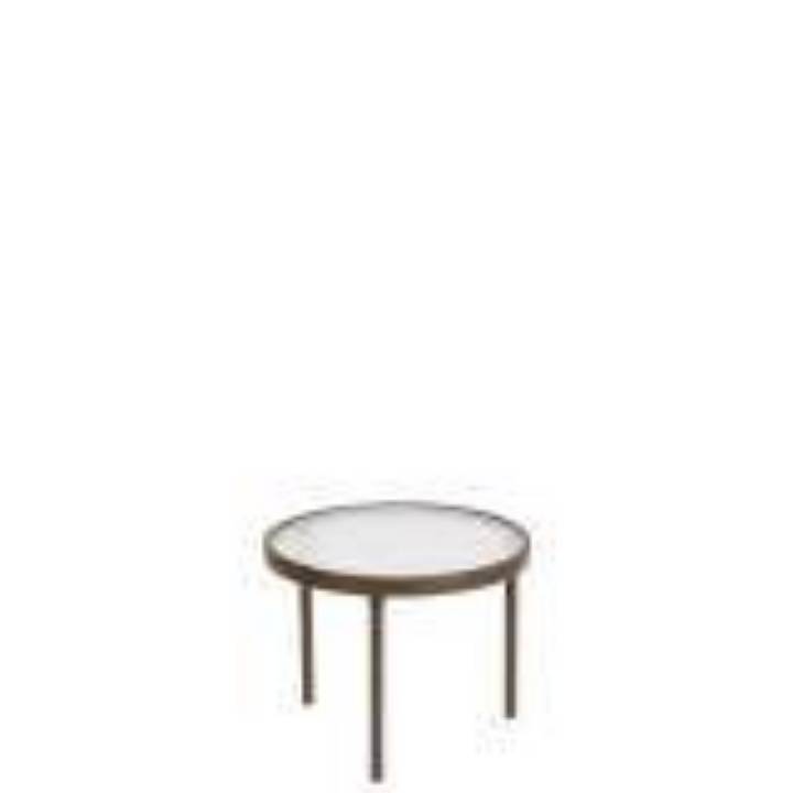 Picture of OBSCURE GLASS 20" ROUND TEA TABLE