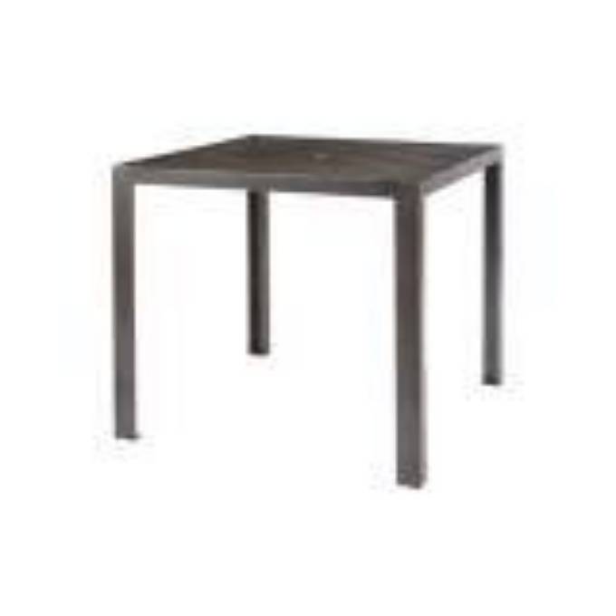 Picture of ALUMINUM SLAT 42" SQUARE BAR UMBRELLA TABLE