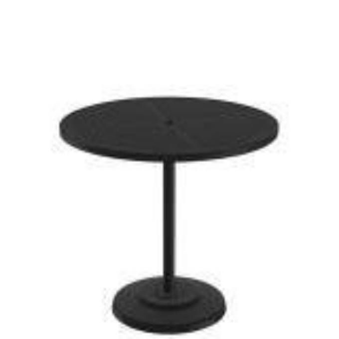 Picture of BOULEVARD 42" ROUND KD PEDESTAL BAR UMBRELLA TABLE