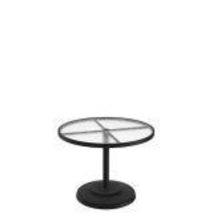 Picture of ACRYLIC 36" ROUND KD PEDESTAL DINING UMBRELLA TABLE