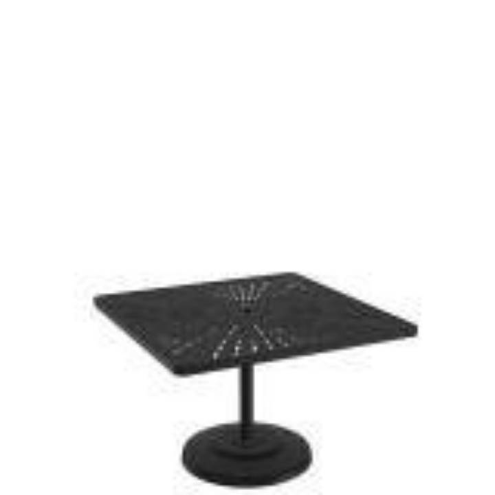 Picture of LA'STRATTA 42" SQUARE KD PEDESTAL DINING UMBRELLA TABLE