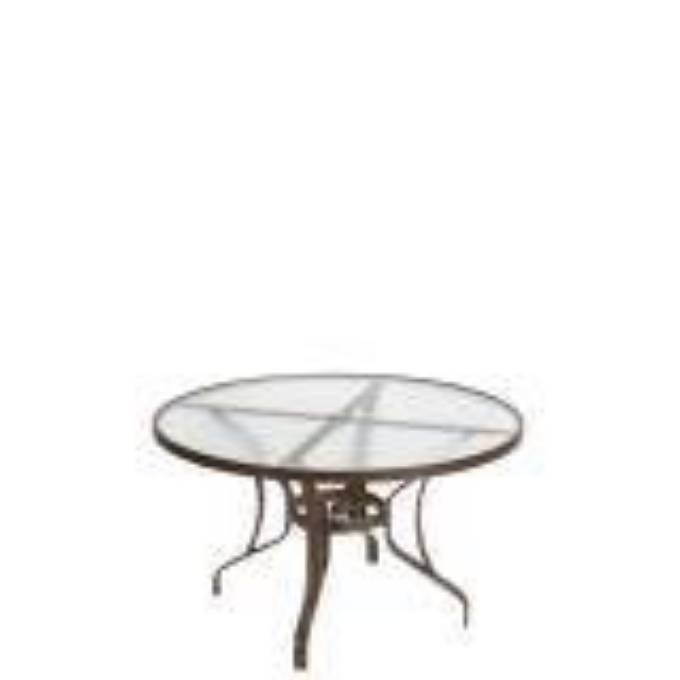Picture of OBSCURE GLASS 48" ROUND KD DINING UMBRELLA TABLE