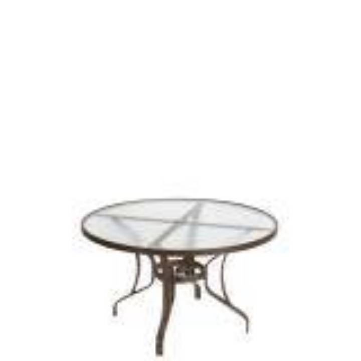 Picture of OBSCURE GLASS 48" ROUND KD DINING UMBRELLA TABLE