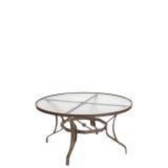 Picture of OBSCURE GLASS 54" ROUND KD DINING UMBRELLA TABLE