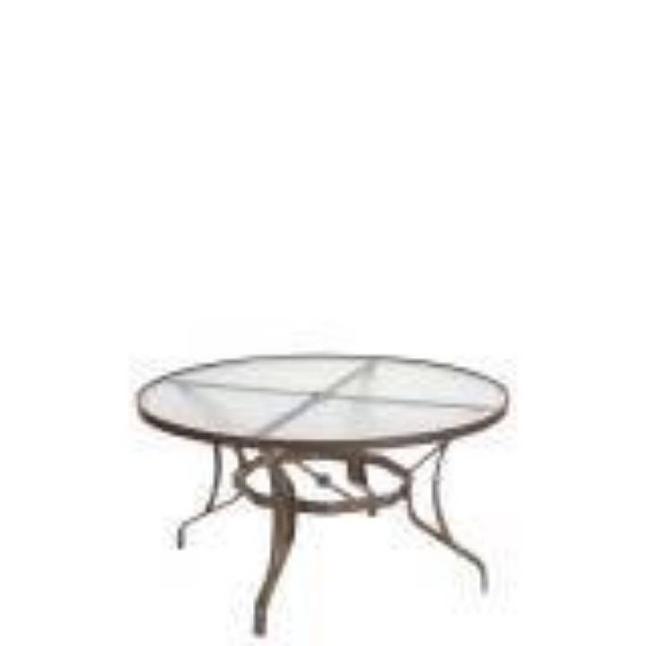 Picture of OBSCURE GLASS 54" ROUND KD DINING UMBRELLA TABLE