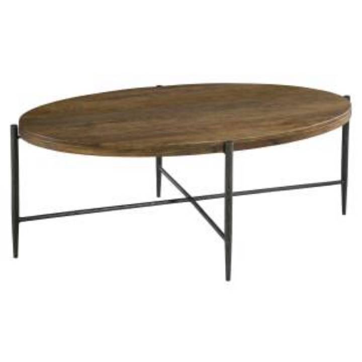 Picture of BEDFORD PARK METAL & WOOD OVAL COFFEE TABLE