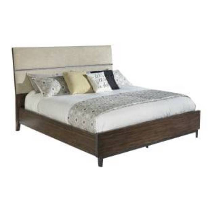 Picture of MONTEREY POINT QUEEN UPHOLSTERED PLANKED PANEL BED