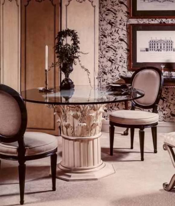 Picture of CORINTHIAN CAPITAL TEA TABLE