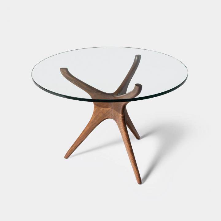 Picture of Sculpted Dining Table With Stone Top