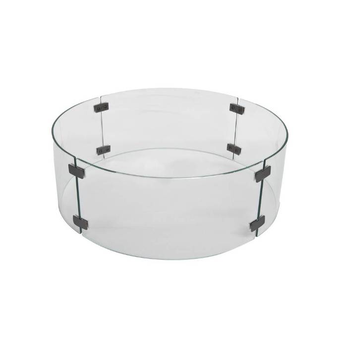 Picture of EXTRA SMALL ROUND GLASS FIRE PIT BURNER GUARD