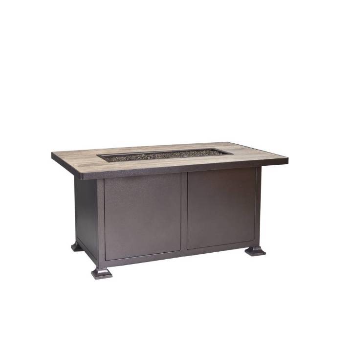 Picture of 30" X 50" CHAT HEIGHT VULSINI ALUMINUM FIRE PIT