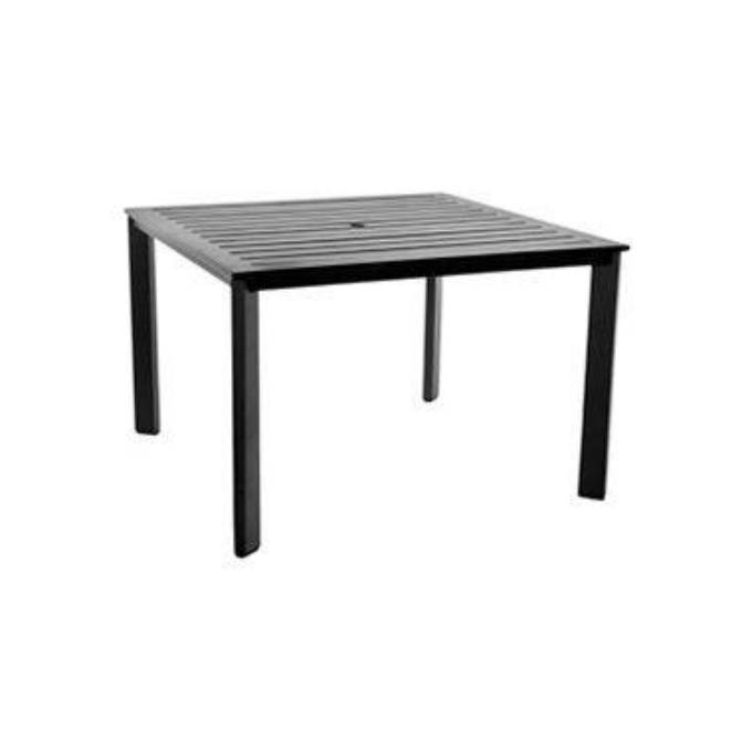Picture of 45" SQ. ALUMINUM SLATTED TOP DINING TABLE